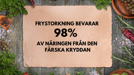 Fördelarna med frystorkade kryddor och hur de anses förbättra hälsan