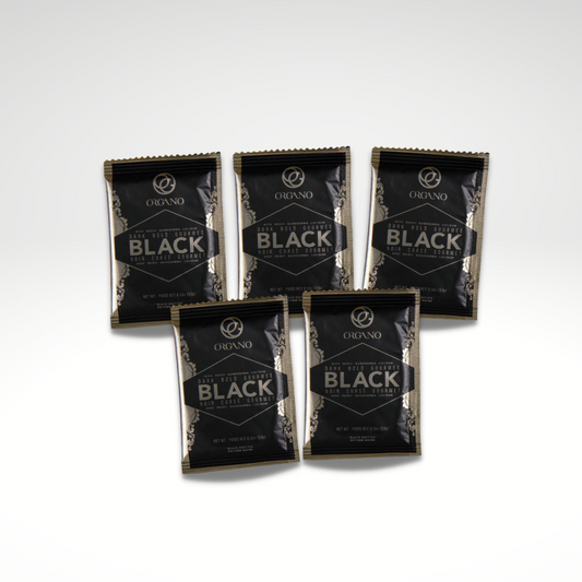 PREMIUM BLACK KAFFE, ORGANO TEST PACK  - 5 PORTIONSPÅSAR