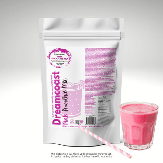 PINK SMOOTHIE MIX. FFRYSTORKAD,  200 GRAM